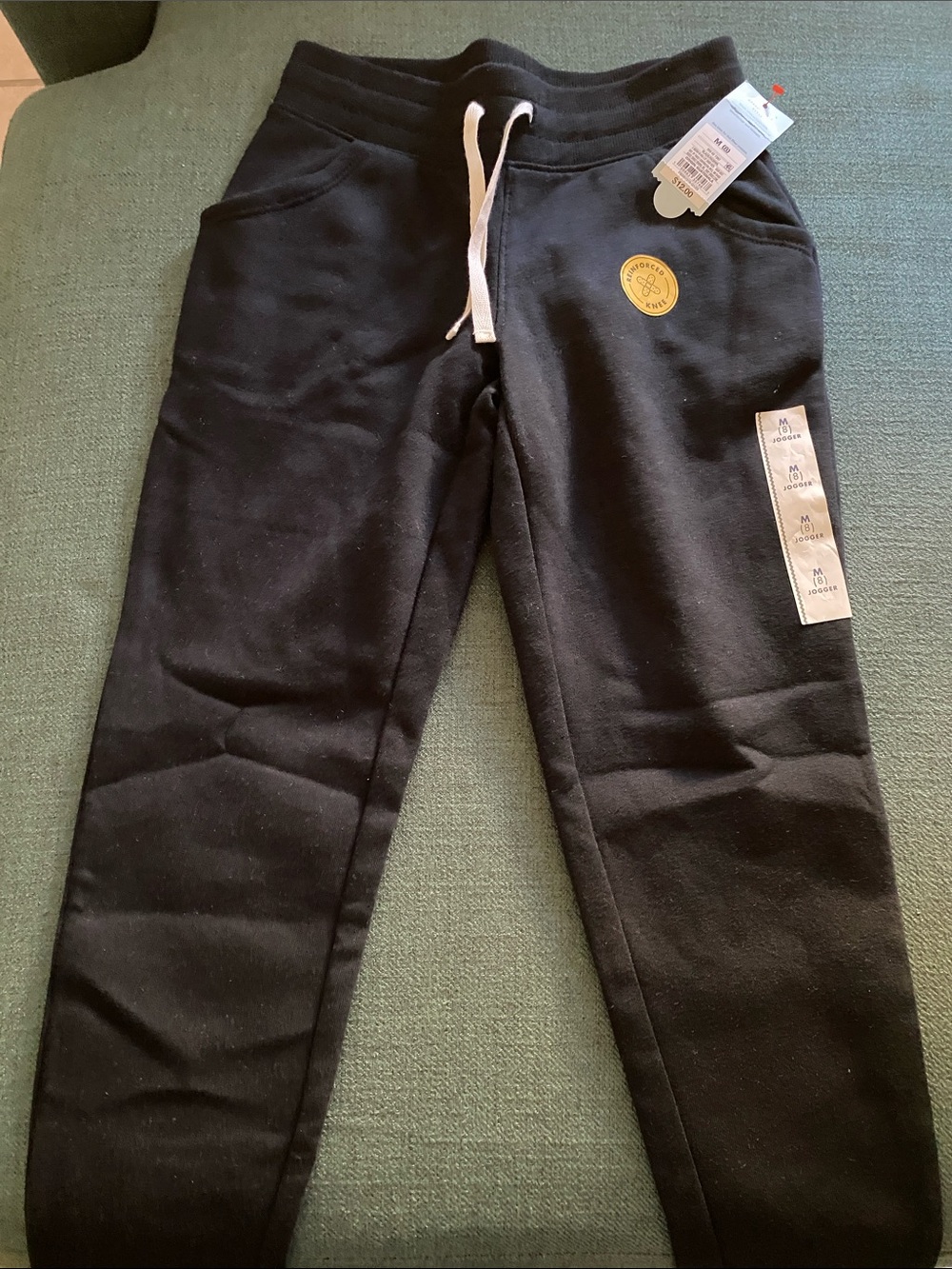 Cat & Jack Girls Black Jogger Sweatpants with Drawstring